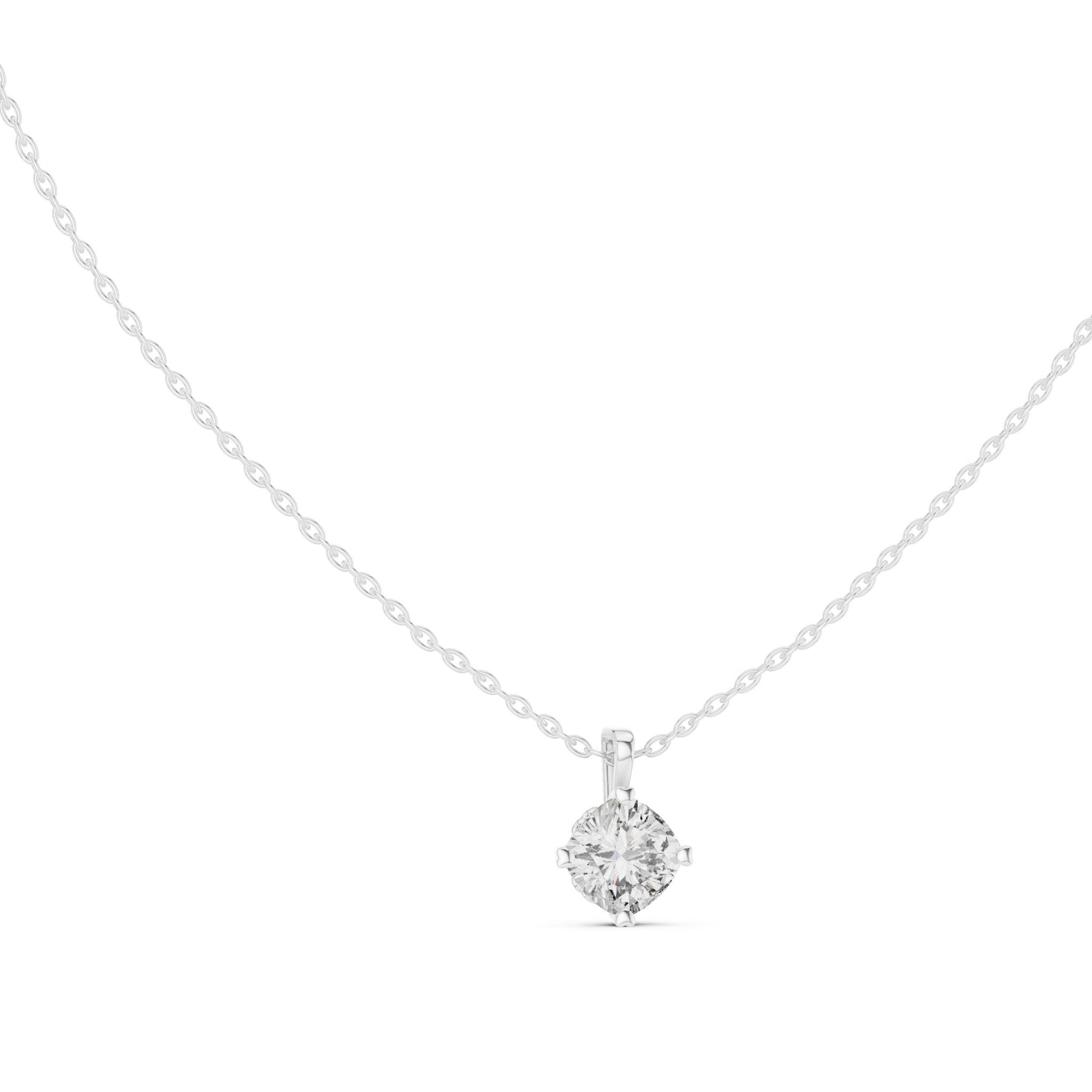 Round Lab Grown Diamond Pendant
