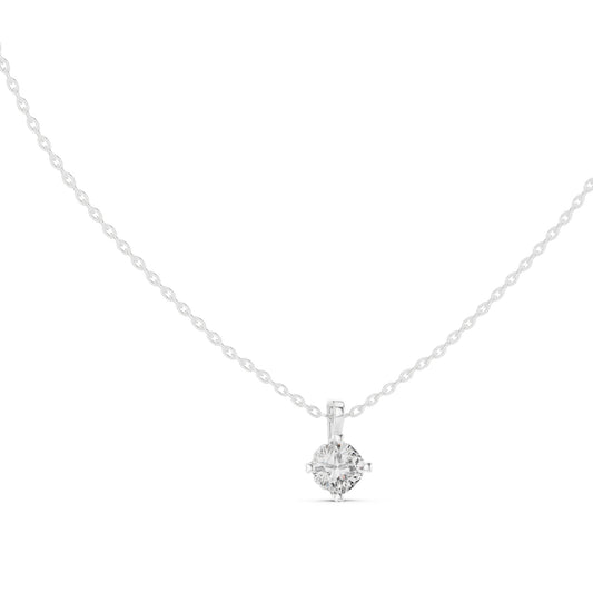 Round Lab Grown Diamond Pendant