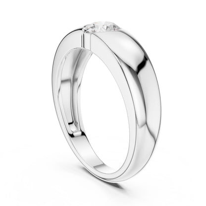 Men's Round Lab Grown Diamond Ring