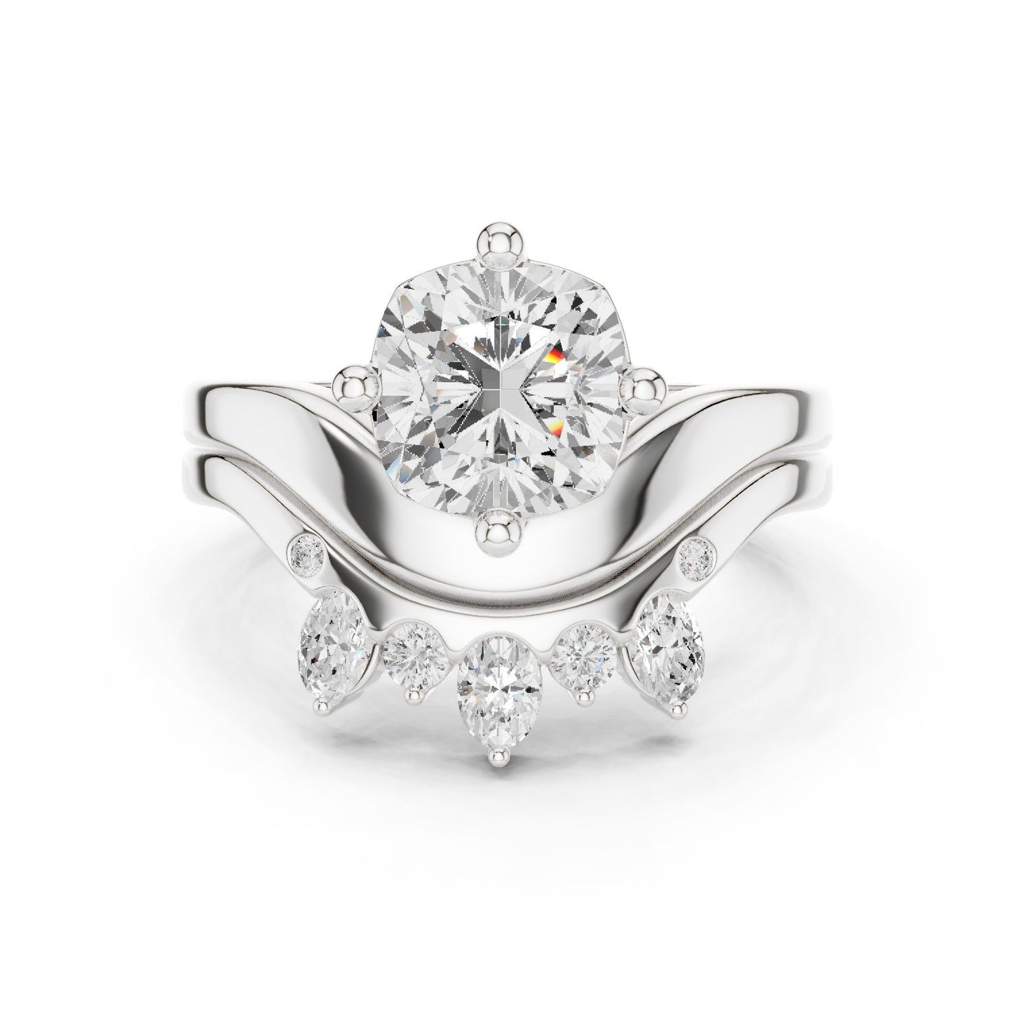 Round Lab Grown Diamond Solitaire Engagement Ring