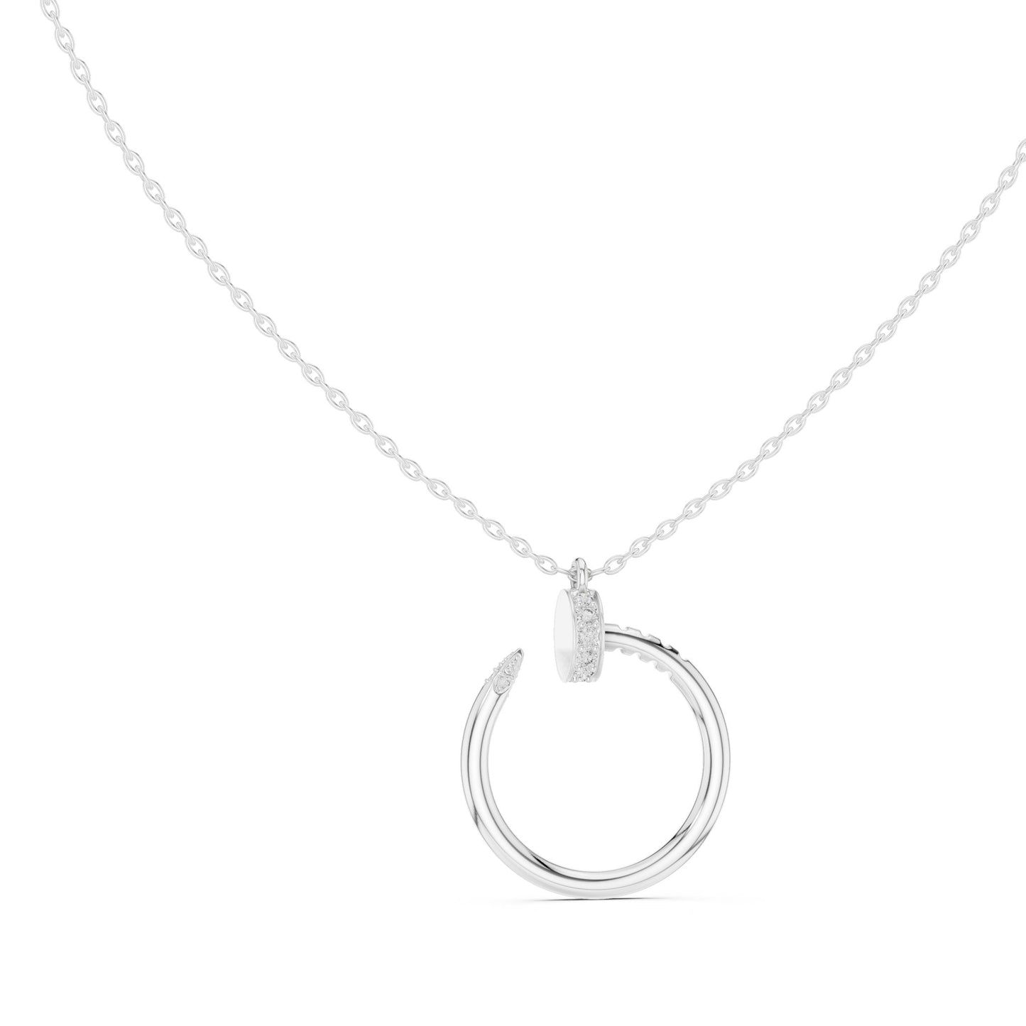 Round Lab Grown Diamond Pendant