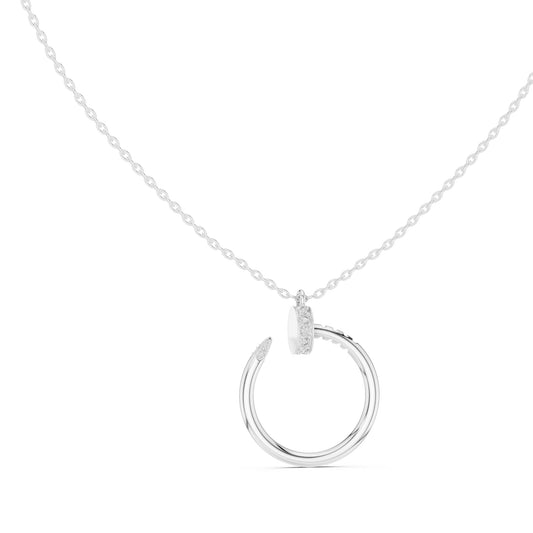 Round Lab Grown Diamond Pendant