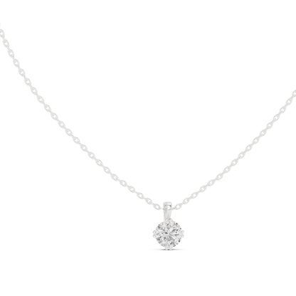 Round Lab Grown Diamond Pendant