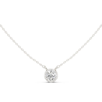 Round Lab Grown Diamond Pendant