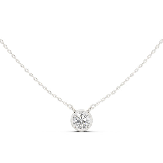 Round Lab Grown Diamond Pendant