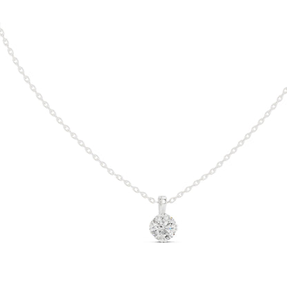 Round Lab Grown Diamond Pendant