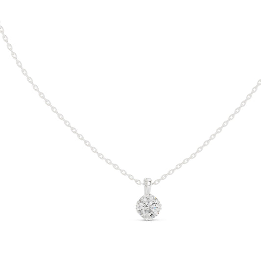 Round Lab Grown Diamond Pendant
