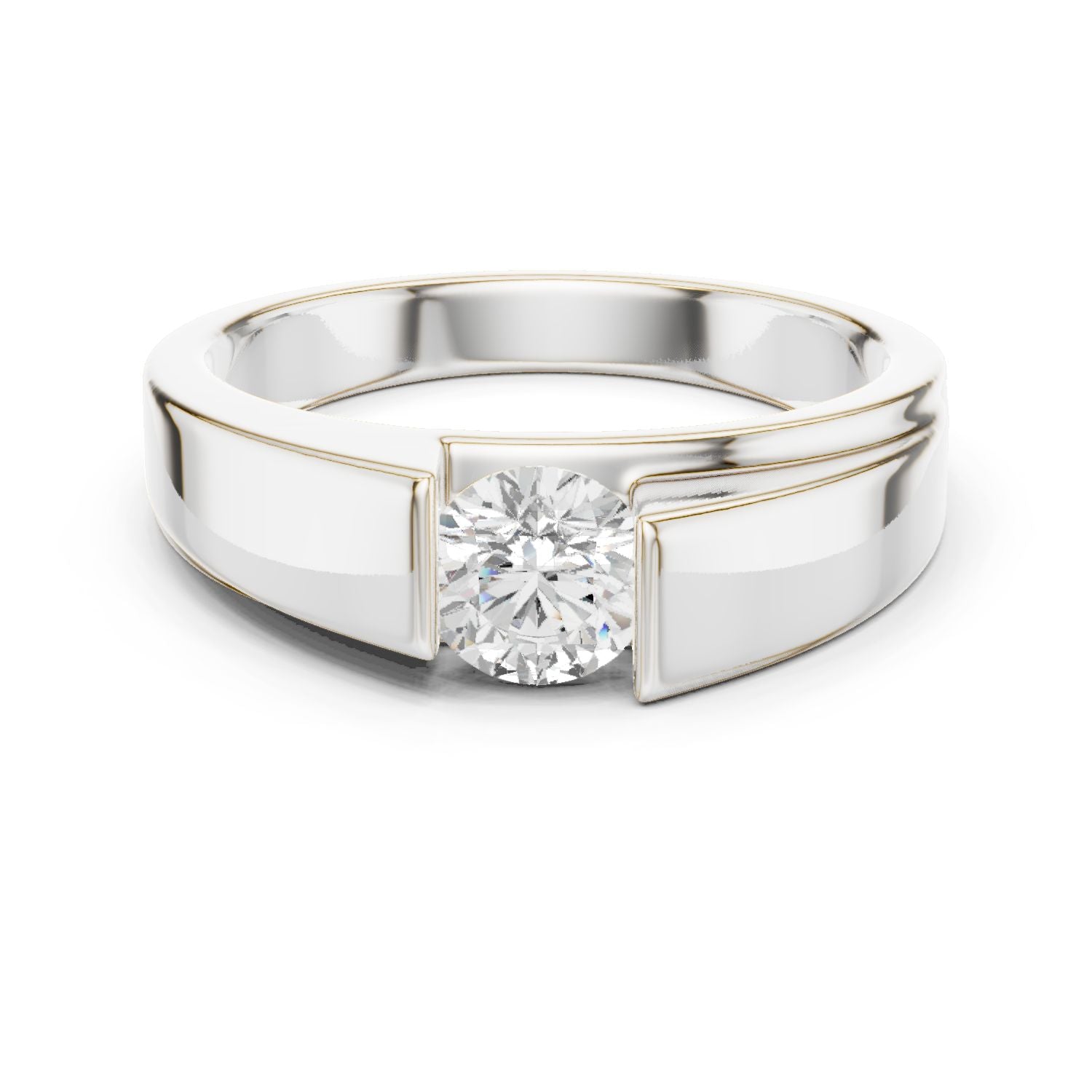 Men's Round Lab Grown Diamond Ring