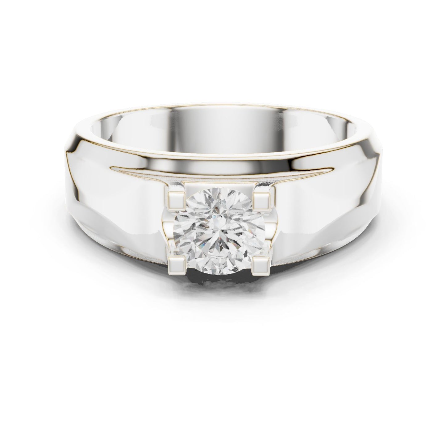 Men's Round Lab Grown Diamond Ring
