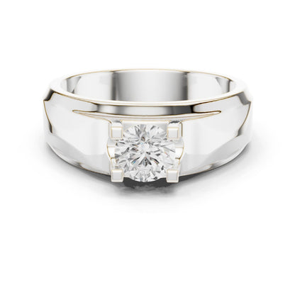 Men's Round Lab Grown Diamond Ring