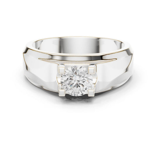 Men's Round Lab Grown Diamond Ring