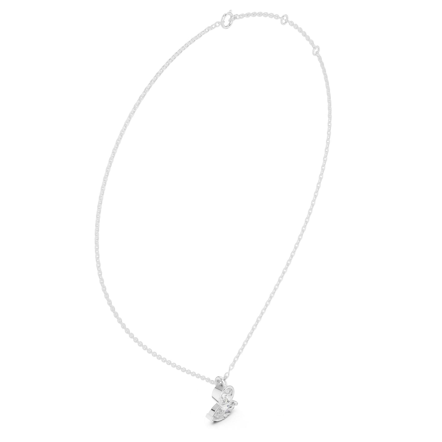 Round Lab Grown Diamond Pendant