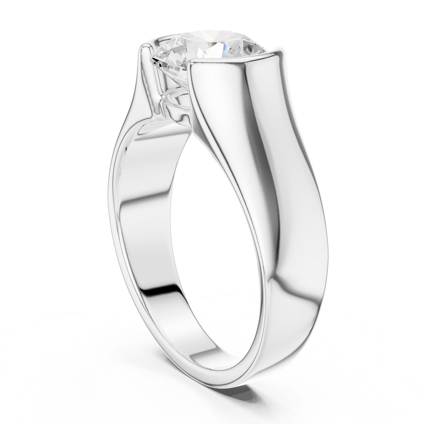 Men's Round Lab Grown Diamond Ring