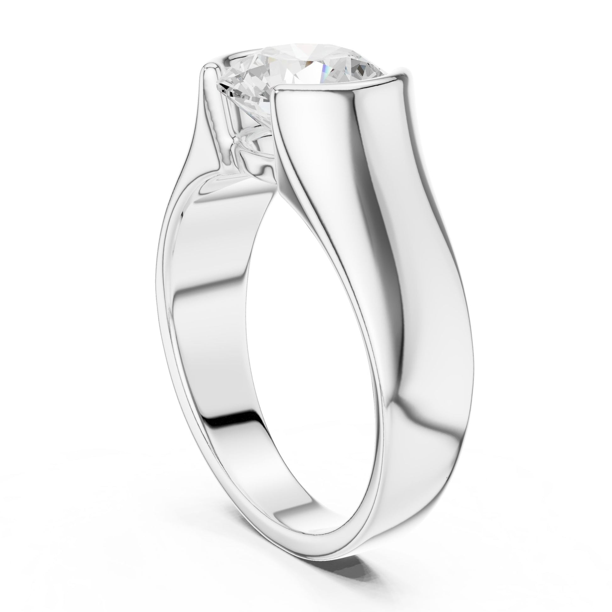 Men's Round Lab Grown Diamond Ring
