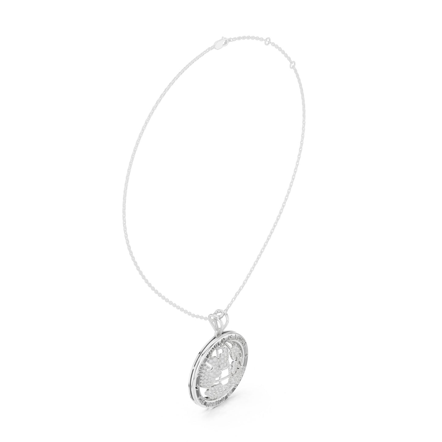 Round Lab Grown Diamond Pendant