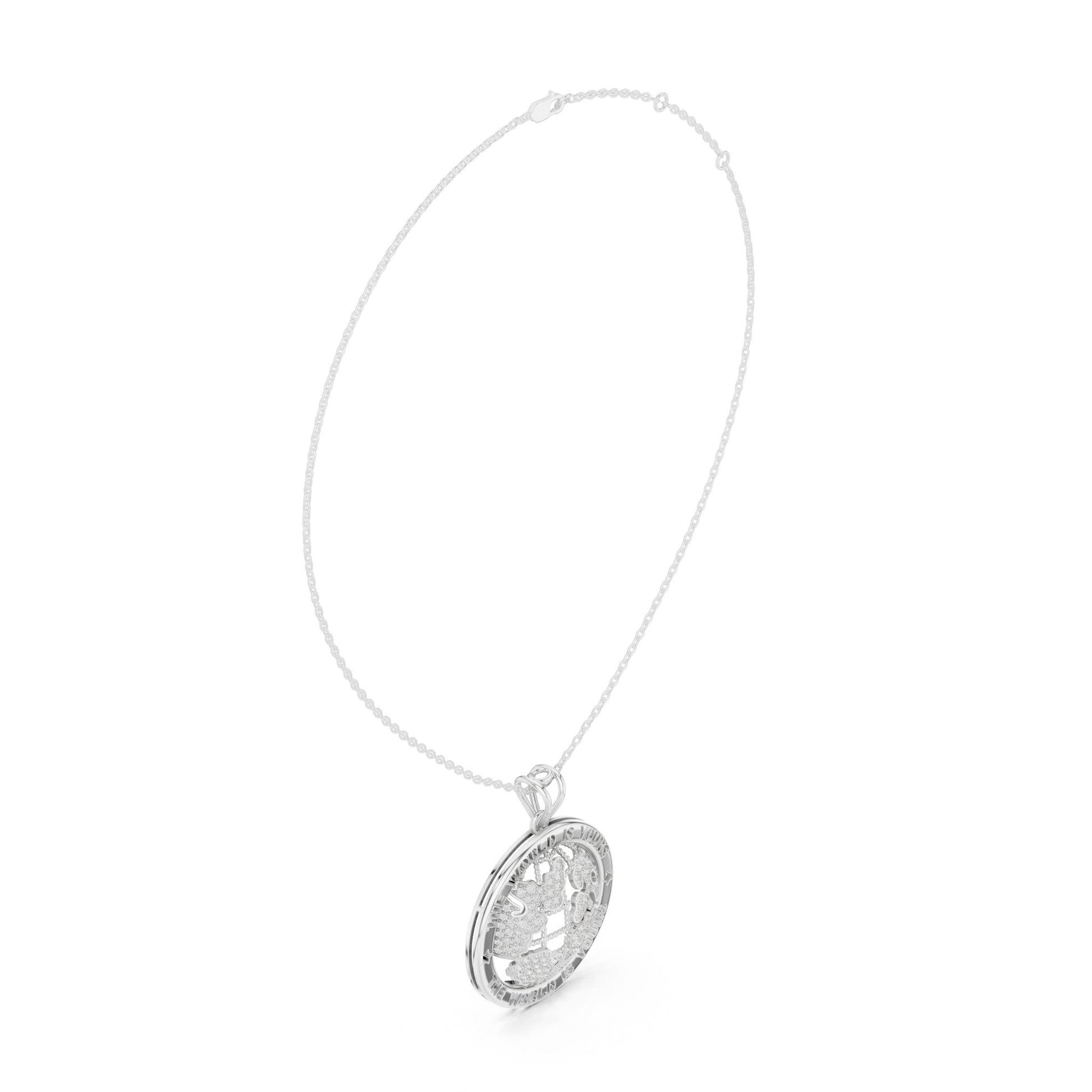 Round Lab Grown Diamond Pendant