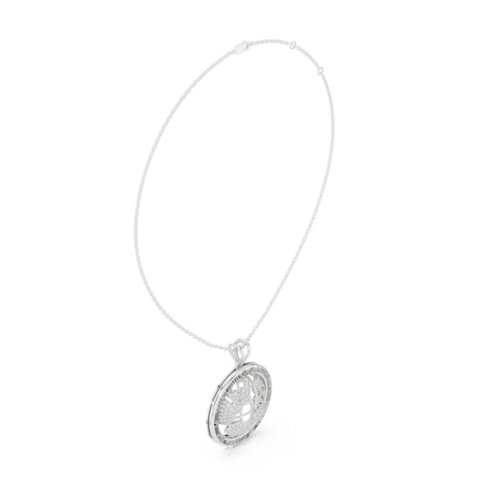 Round Lab Grown Diamond Pendant