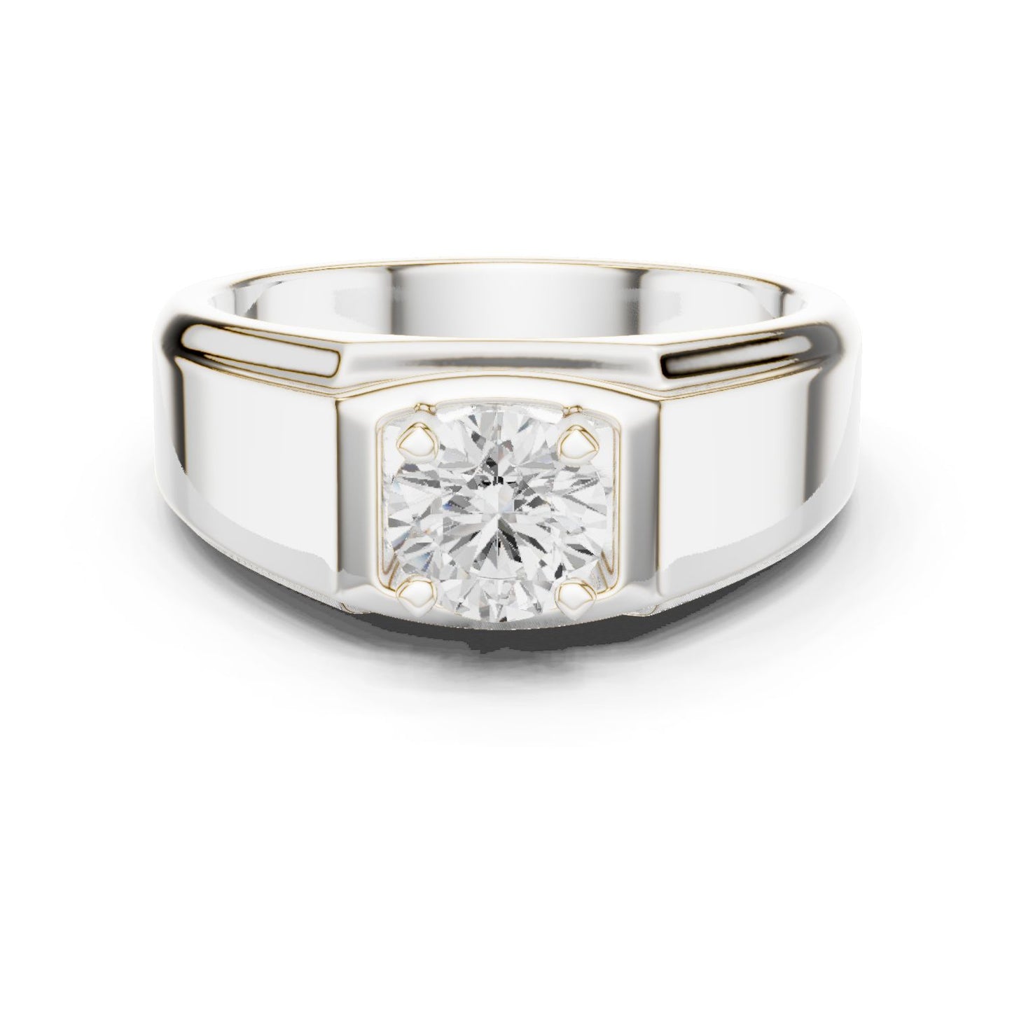 Men's Round Lab Grown Diamond Ring