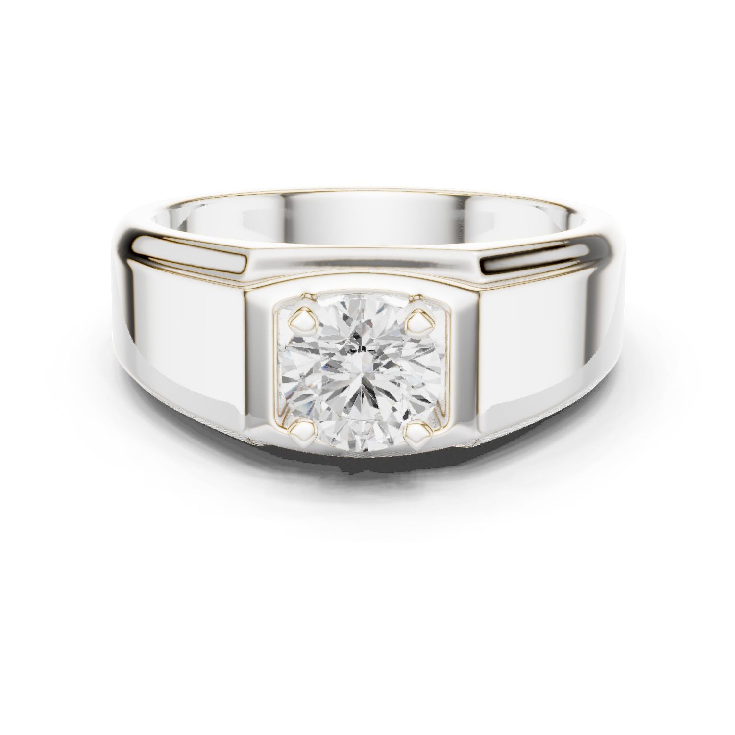 Men's Round Lab Grown Diamond Ring