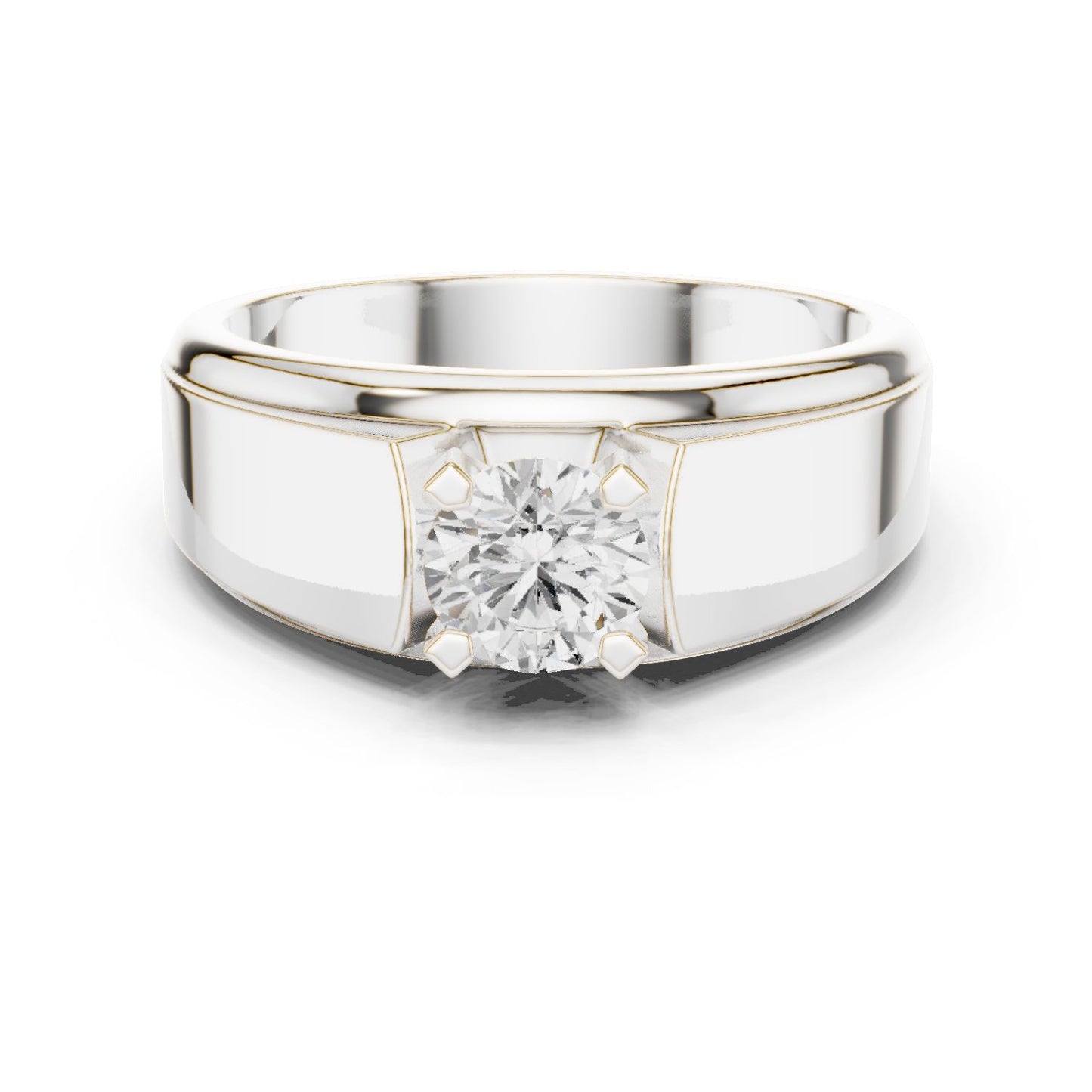 Men's Round Lab Grown Diamond Ring