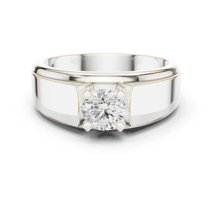 Men's Round Lab Grown Diamond Ring