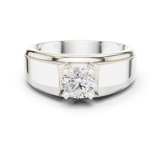 Men's Round Lab Grown Diamond Ring
