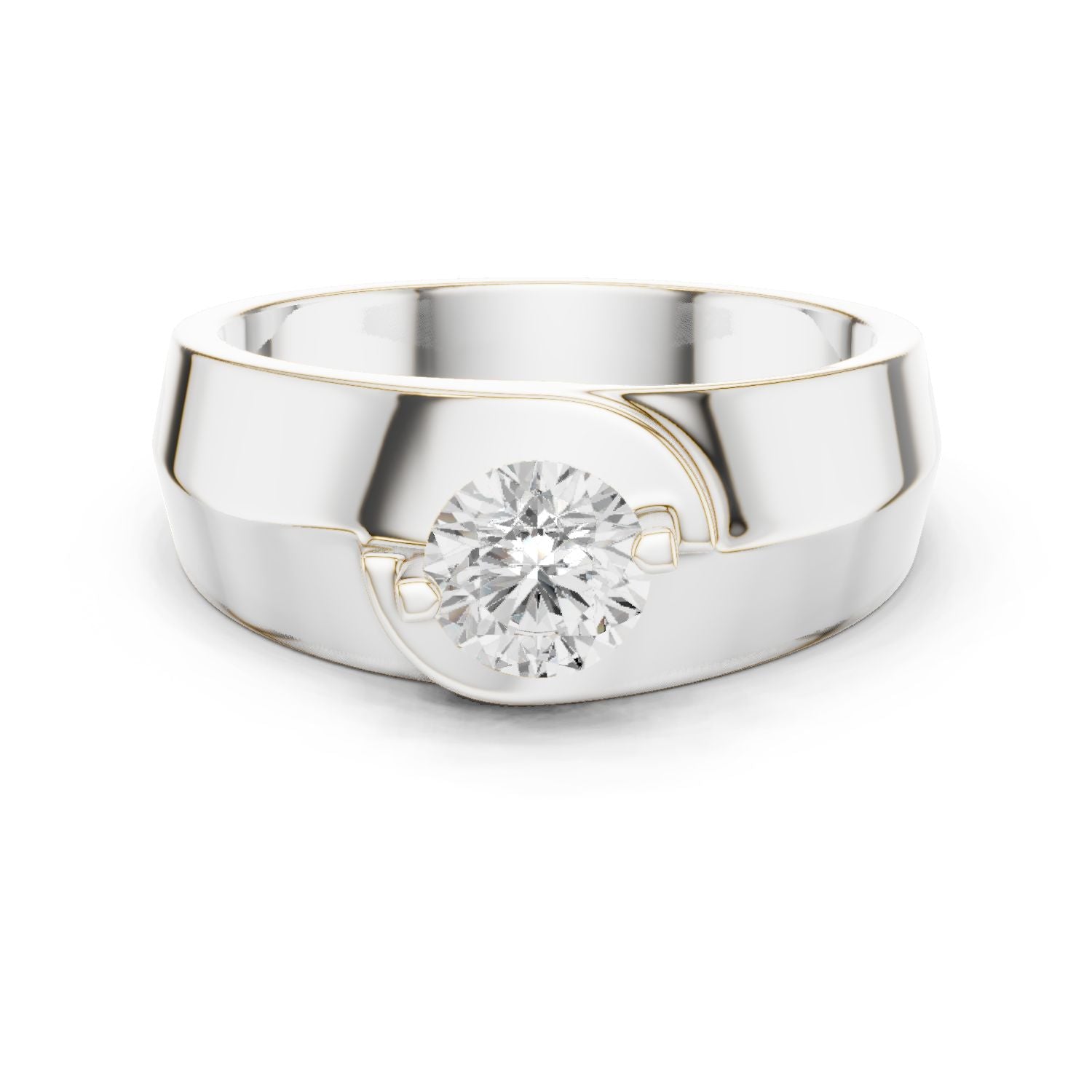 Men's Round Lab Grown Diamond Ring