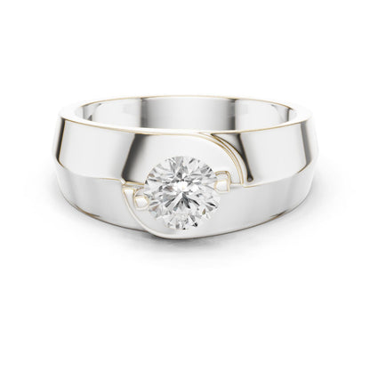 Men's Round Lab Grown Diamond Ring