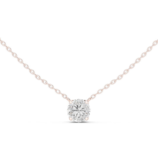 Round Lab Grown Diamond Pendant