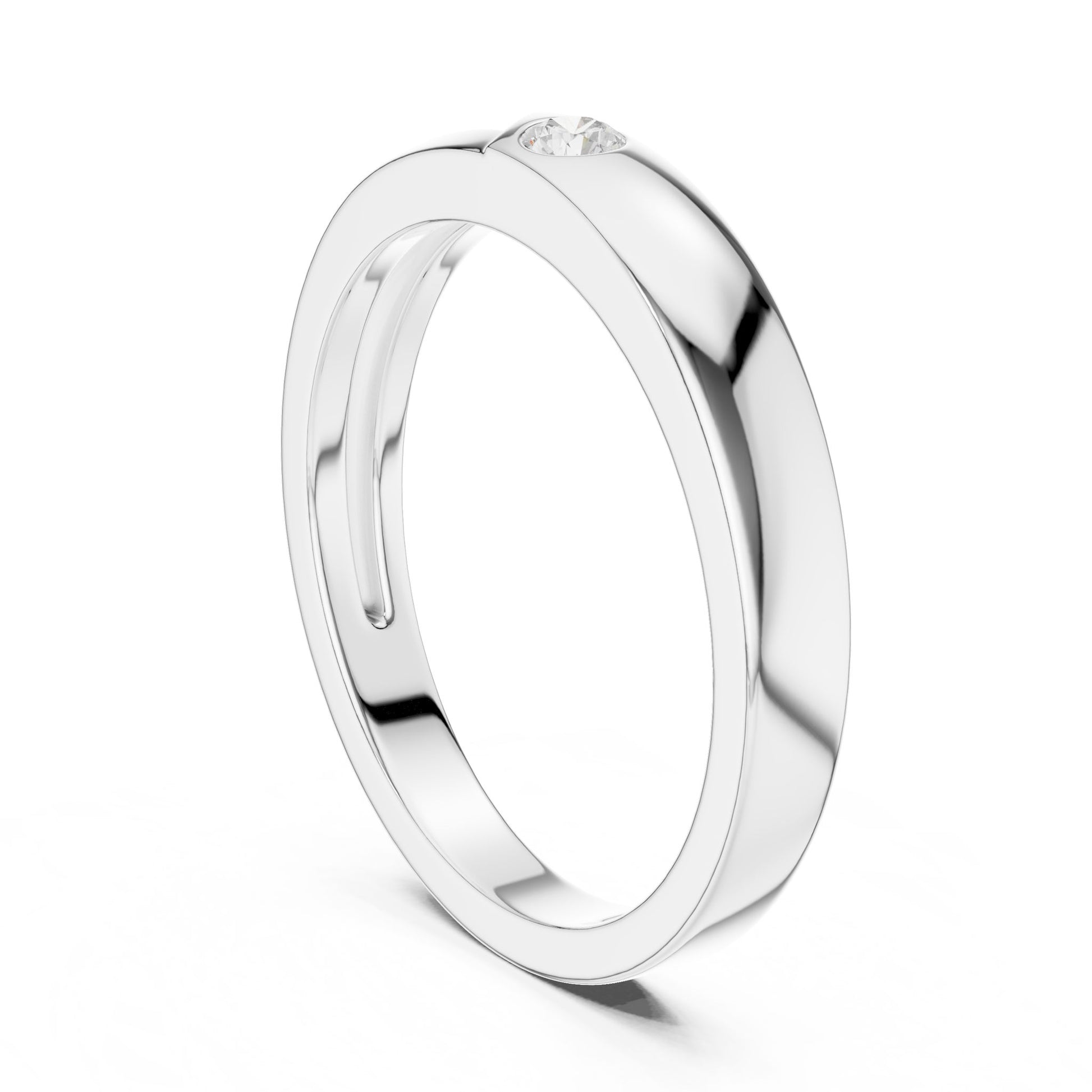 Men's Round Lab Grown Diamond Ring