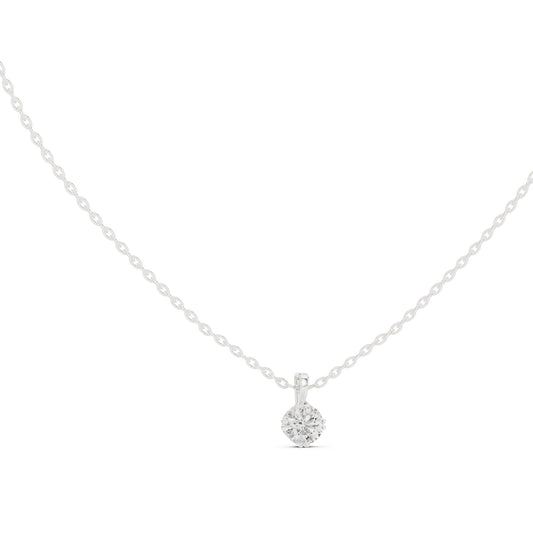 Round Lab Grown Diamond Pendant