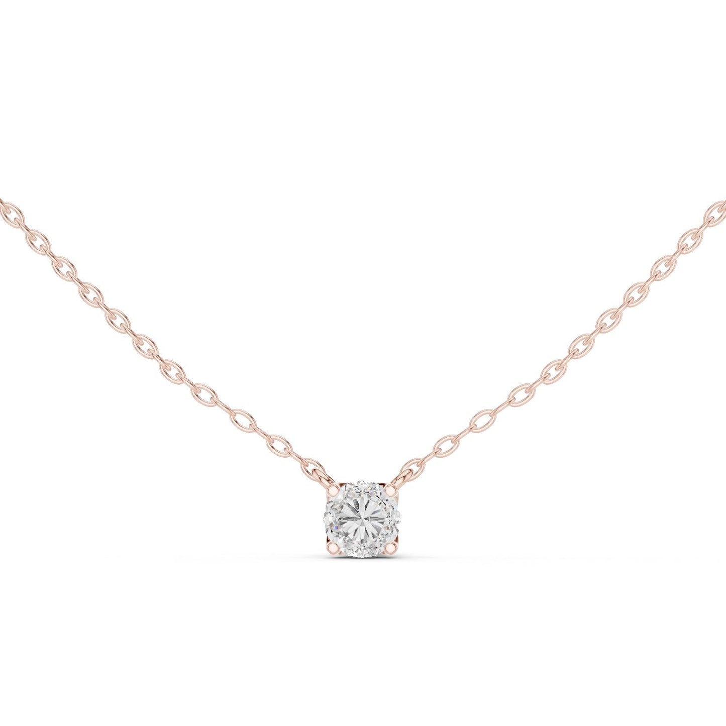 Round Lab Grown Diamond Pendant