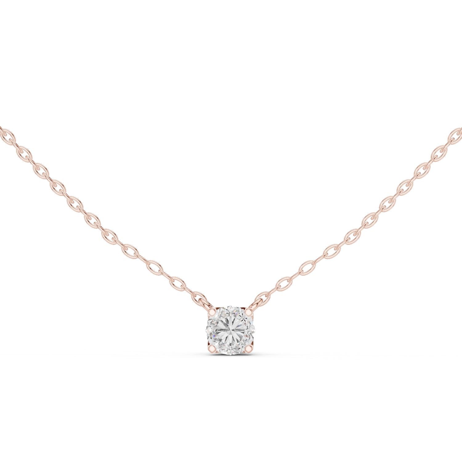 Round Lab Grown Diamond Pendant