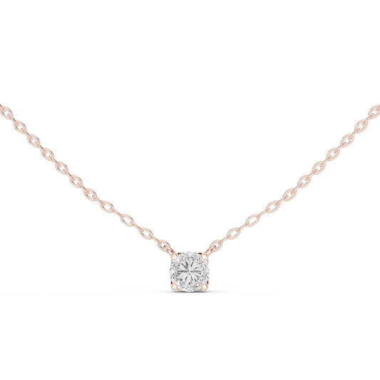 Round Lab Grown Diamond Pendant