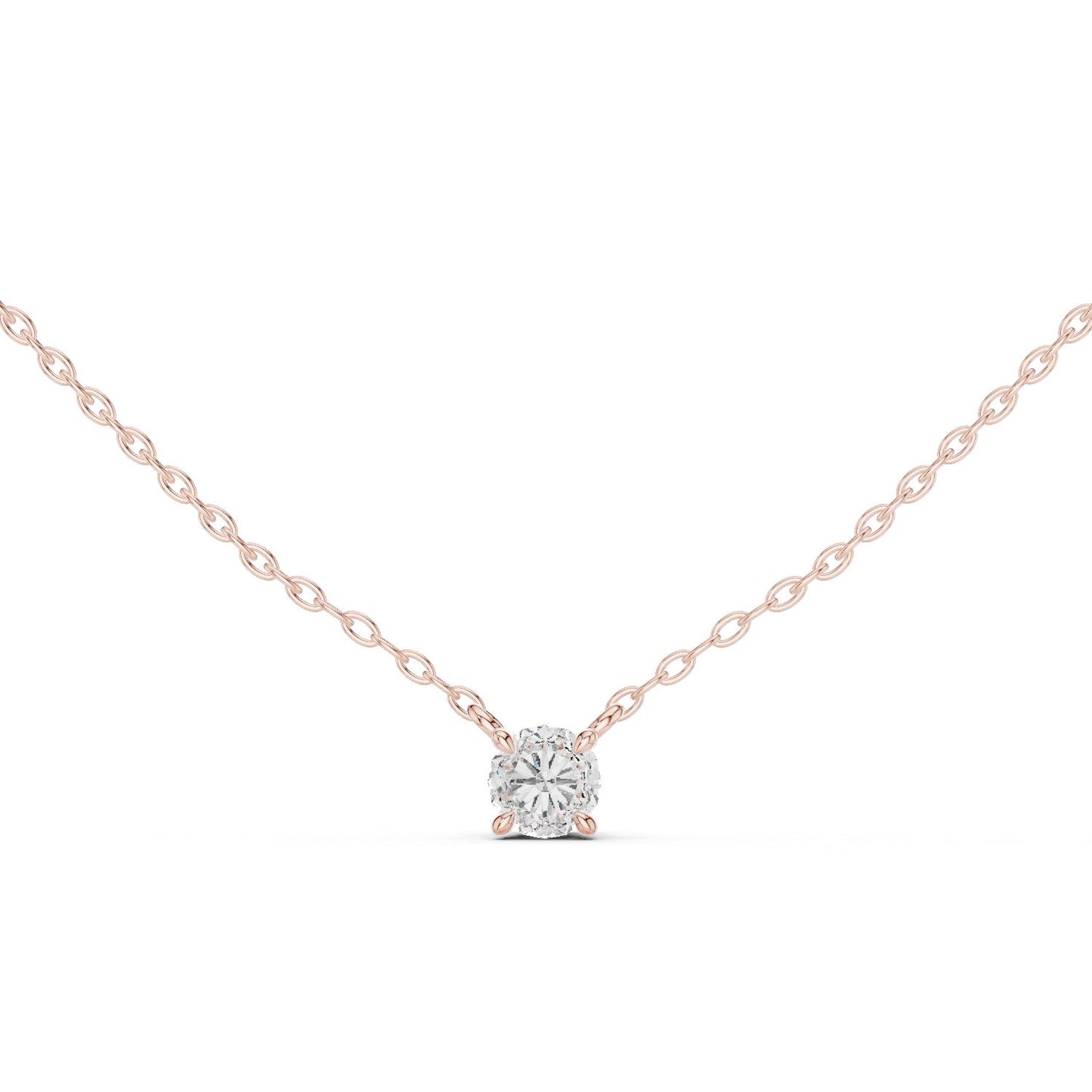 Round Lab Grown Diamond Pendant