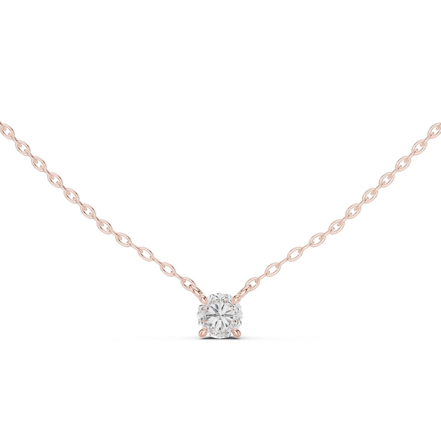 Round Lab Grown Diamond Pendant