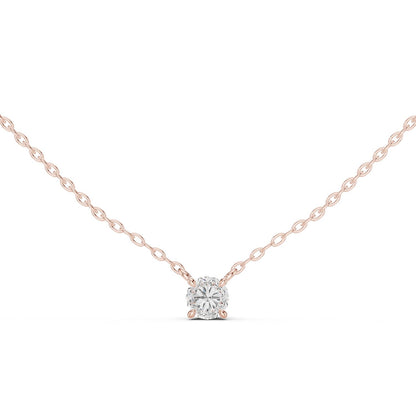 Round Lab Grown Diamond Pendant