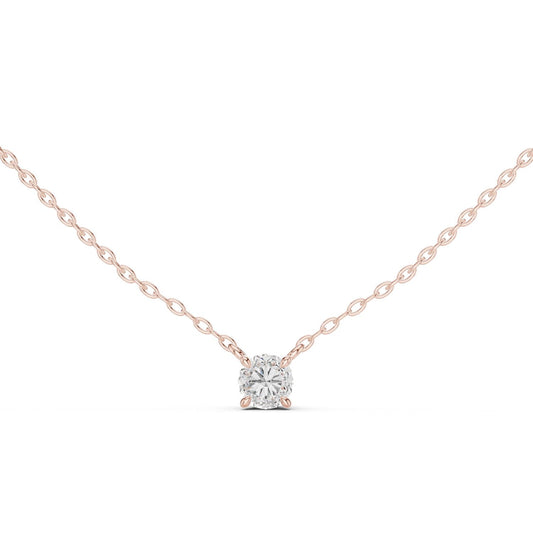 Round Lab Grown Diamond Pendant