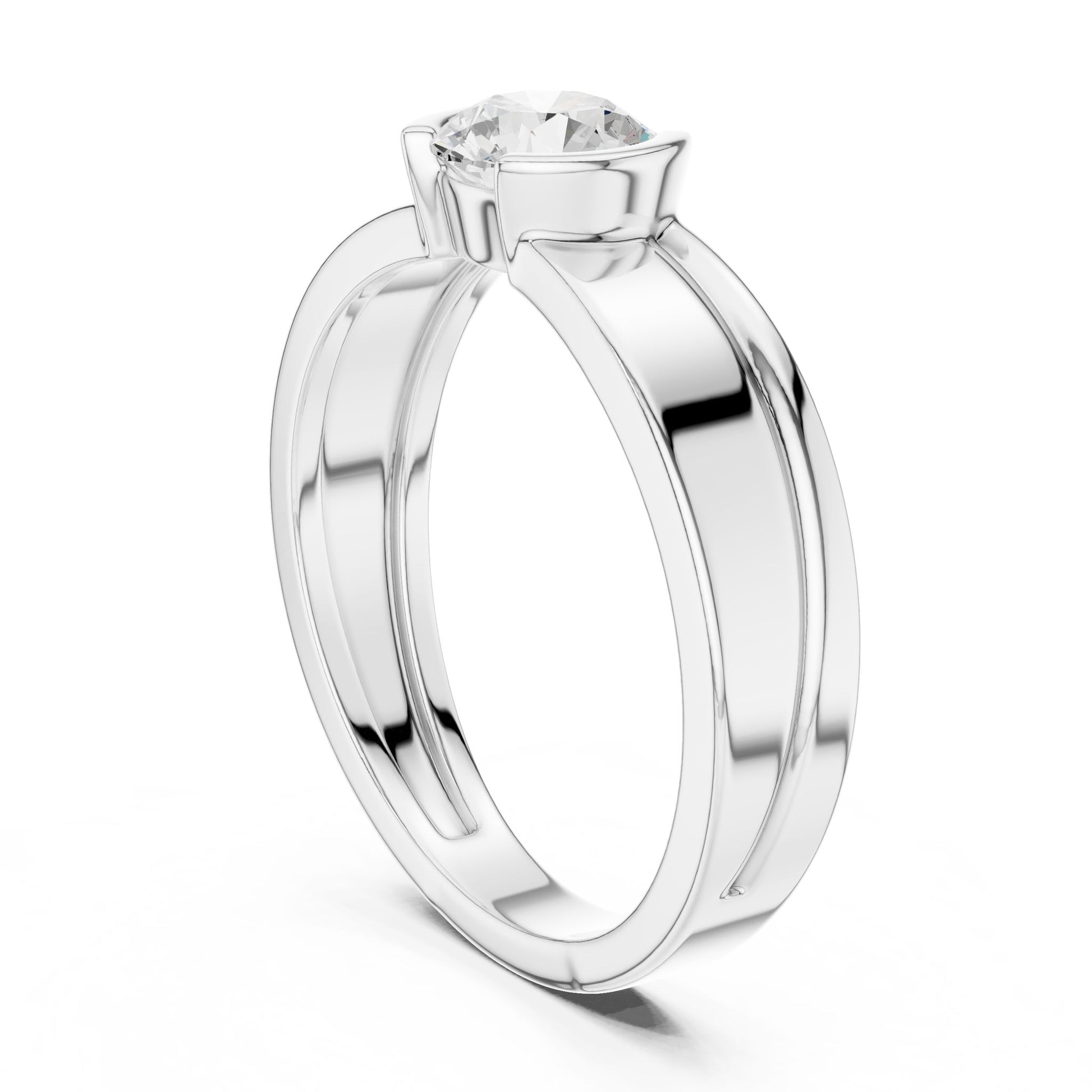Men's Round Lab Grown Diamond Ring