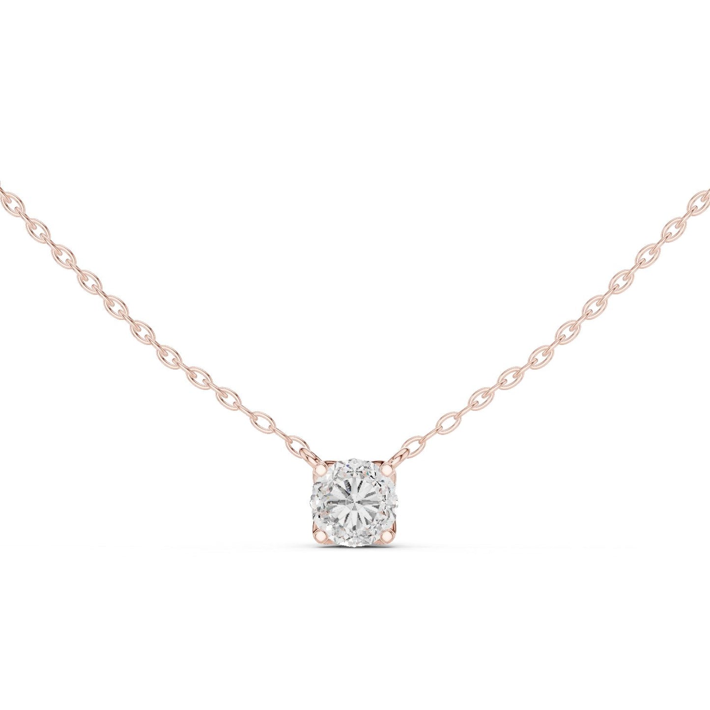 Round Lab Grown Diamond Pendant