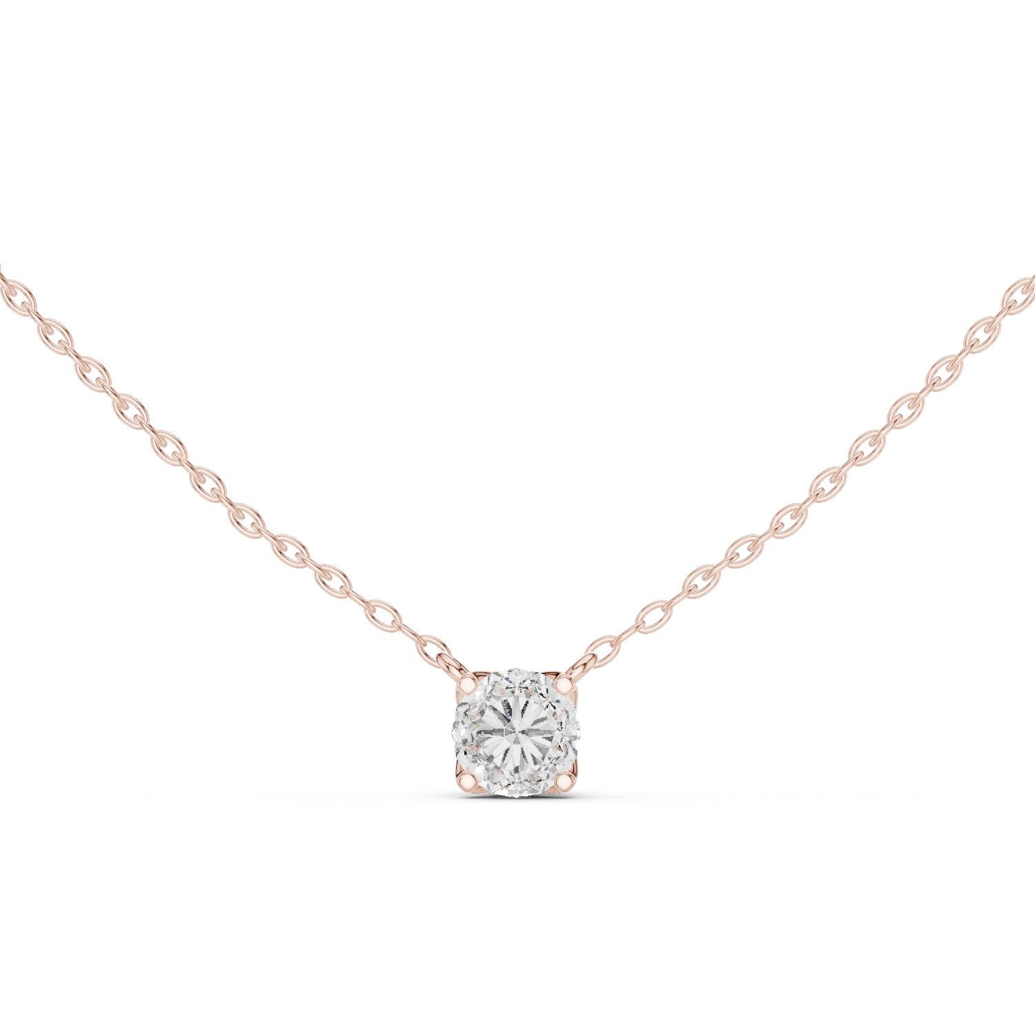 Round Lab Grown Diamond Pendant