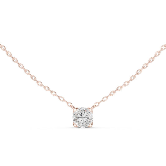 Round Lab Grown Diamond Pendant