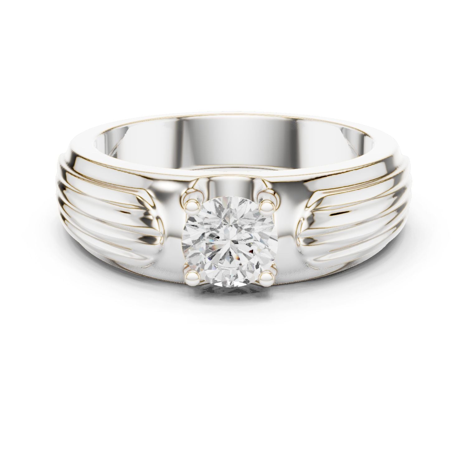 Men's Round Lab Grown Diamond Ring
