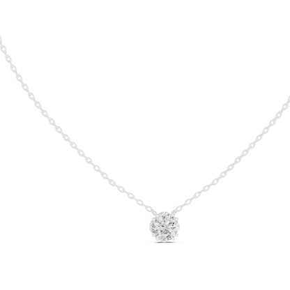 Round Lab Grown Diamond Pendant