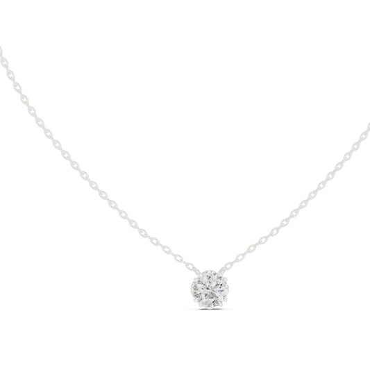 Round Lab Grown Diamond Pendant