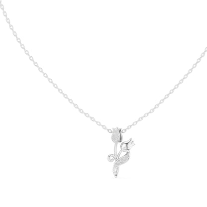 Round Lab Grown Diamond Pendant