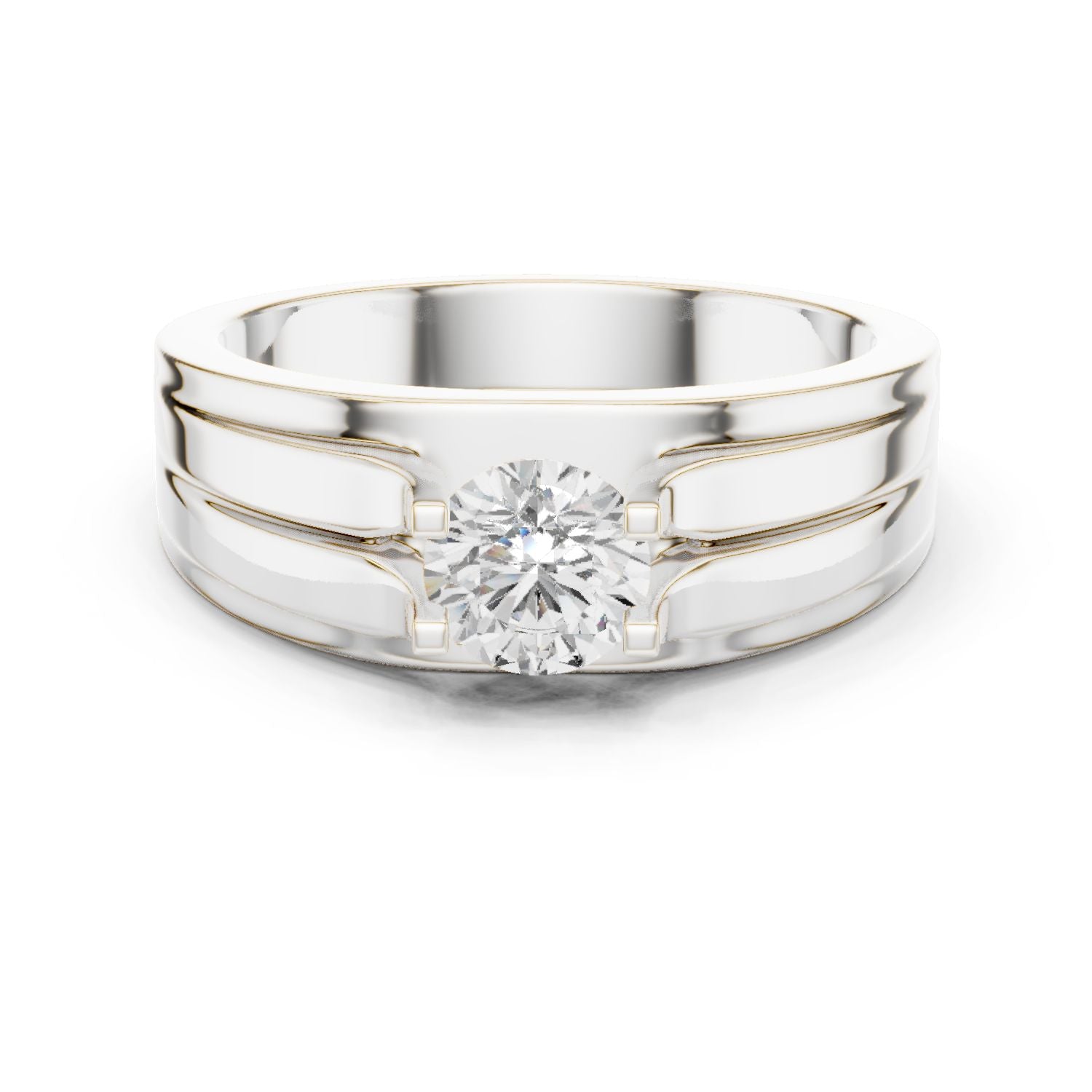 Men's Round Lab Grown Diamond Ring