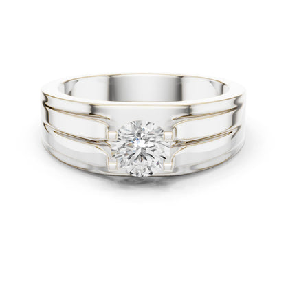 Men's Round Lab Grown Diamond Ring