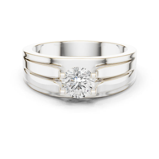 Men's Round Lab Grown Diamond Ring