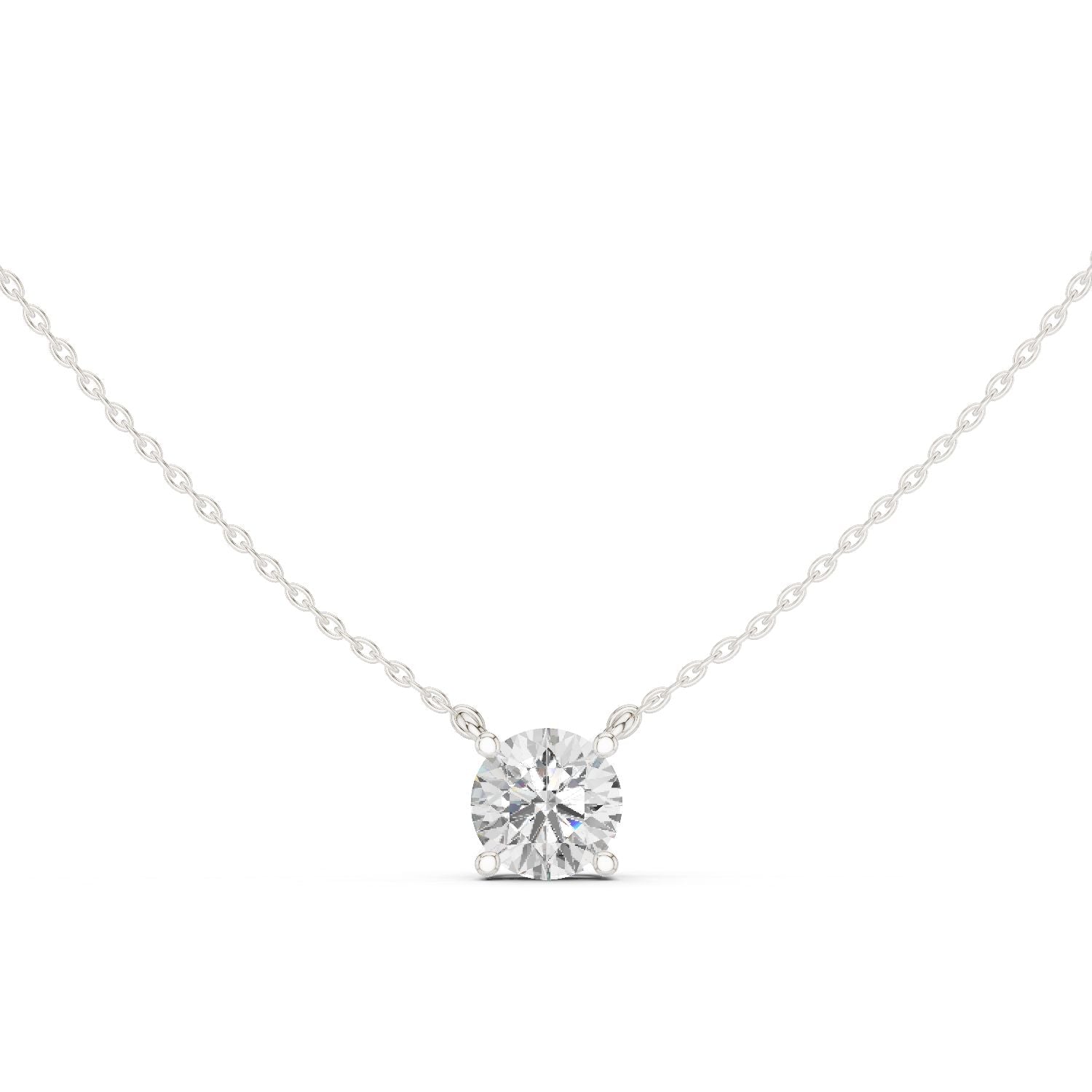 Round Lab Grown Diamond Pendant
